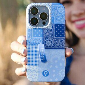 NWT Loopy BANDANA BLUES iPhone 15 Pro Max Phone Case